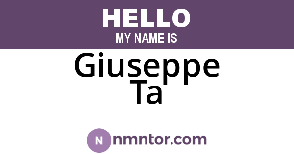 Giuseppe Ta