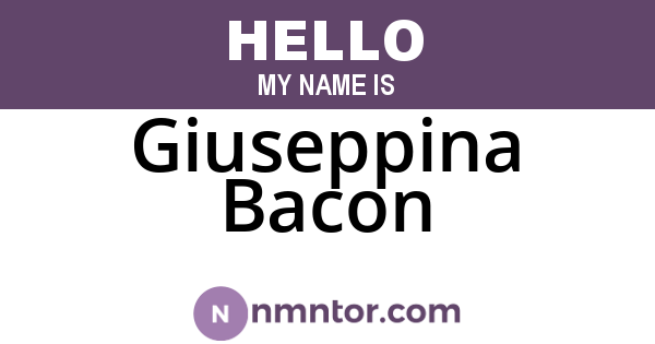 Giuseppina Bacon