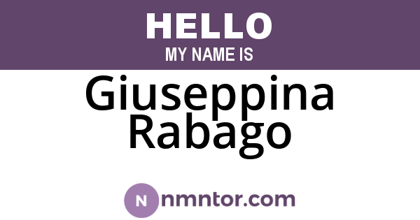 Giuseppina Rabago