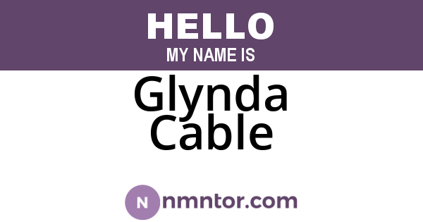 Glynda Cable