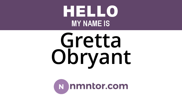 Gretta Obryant