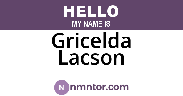 Gricelda Lacson