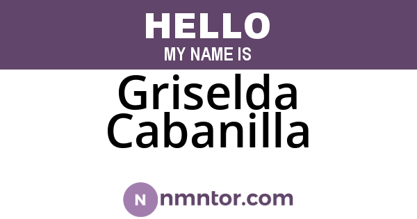 Griselda Cabanilla