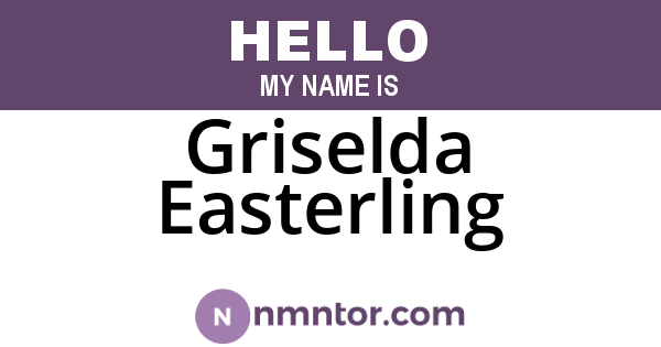 Griselda Easterling