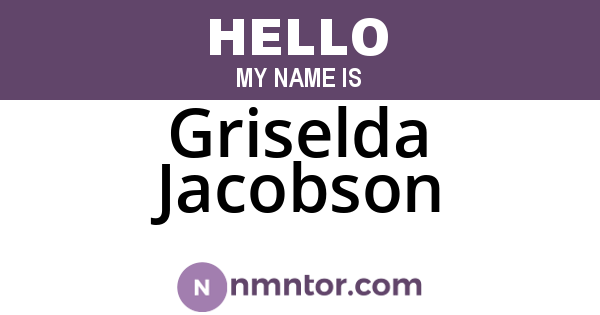 Griselda Jacobson