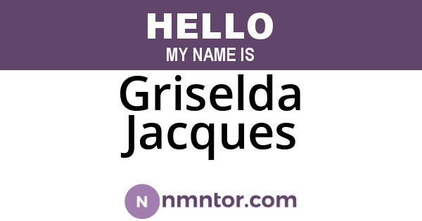 Griselda Jacques