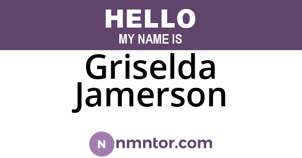 Griselda Jamerson