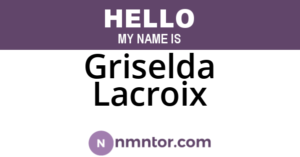 Griselda Lacroix