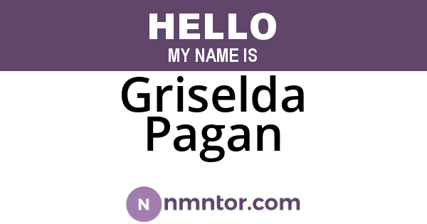 Griselda Pagan