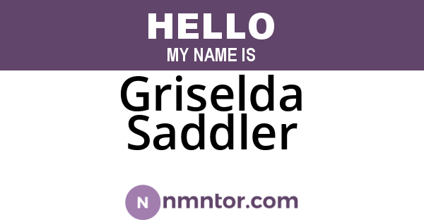 Griselda Saddler