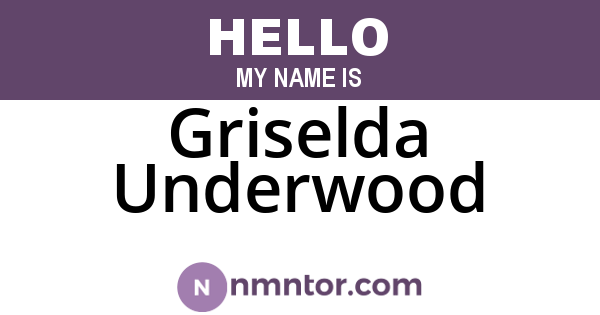 Griselda Underwood