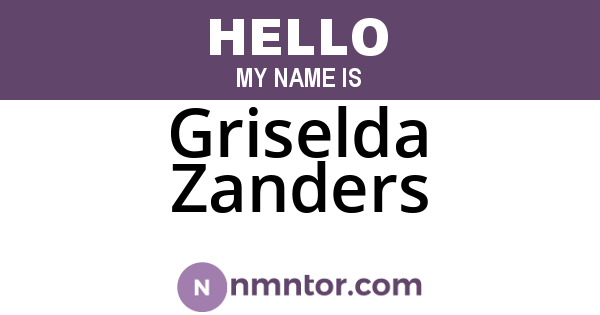 Griselda Zanders