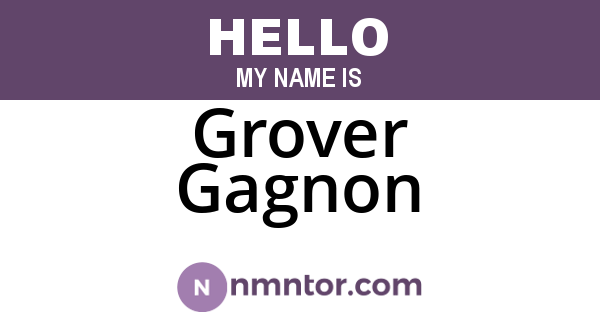 Grover Gagnon