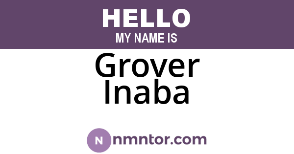 Grover Inaba