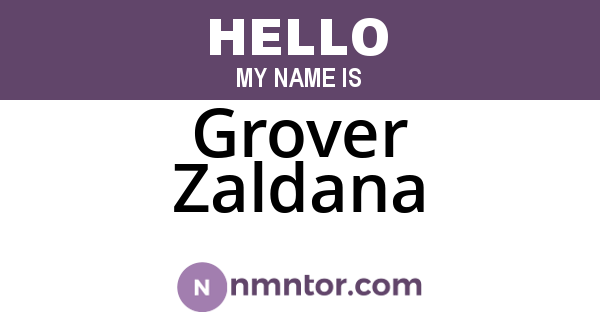 Grover Zaldana