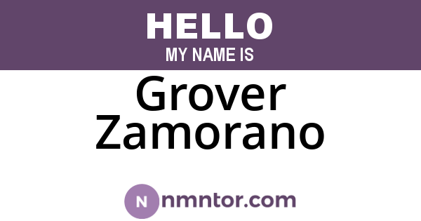 Grover Zamorano