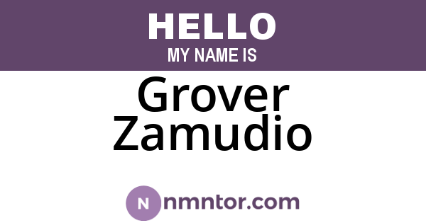 Grover Zamudio