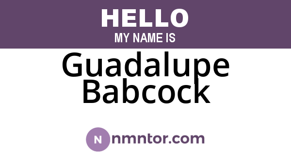 Guadalupe Babcock