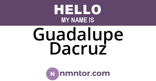 Guadalupe Dacruz