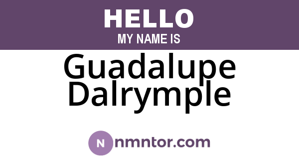 Guadalupe Dalrymple