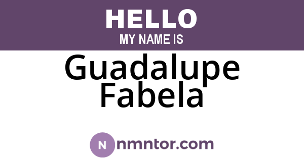 Guadalupe Fabela