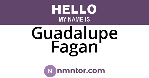 Guadalupe Fagan