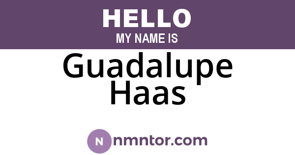 Guadalupe Haas