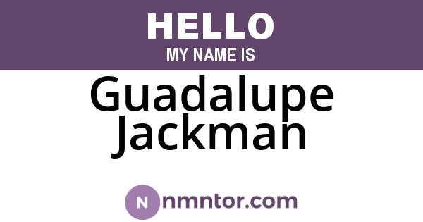 Guadalupe Jackman