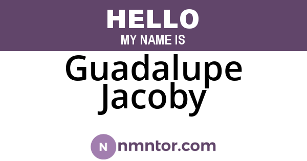 Guadalupe Jacoby