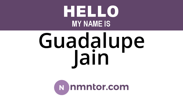 Guadalupe Jain