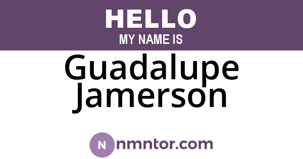 Guadalupe Jamerson