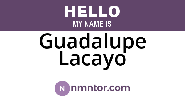 Guadalupe Lacayo