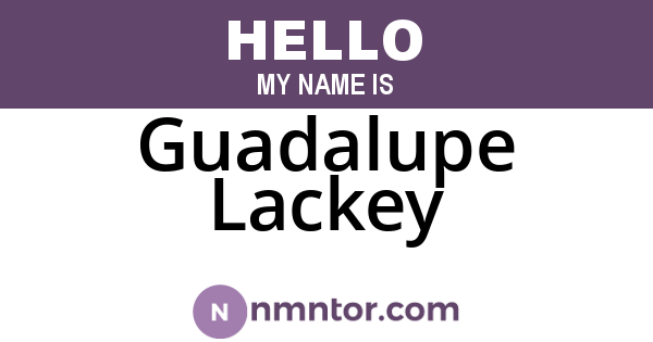 Guadalupe Lackey