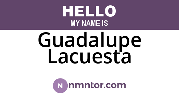 Guadalupe Lacuesta