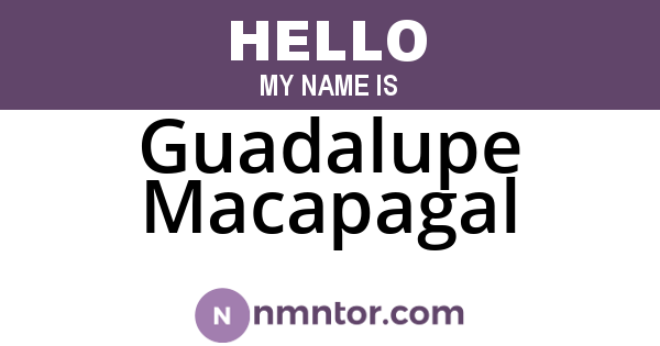 Guadalupe Macapagal