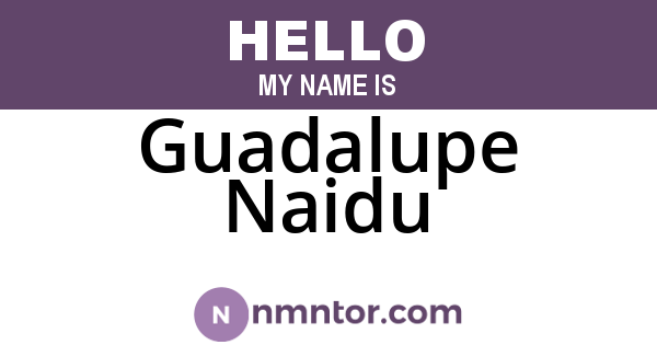 Guadalupe Naidu