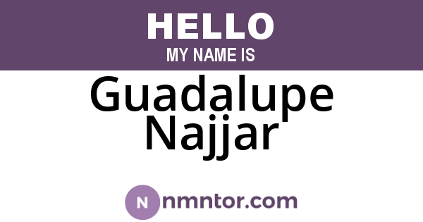 Guadalupe Najjar