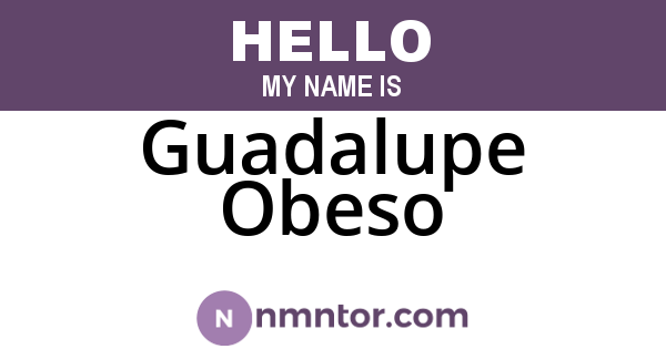 Guadalupe Obeso