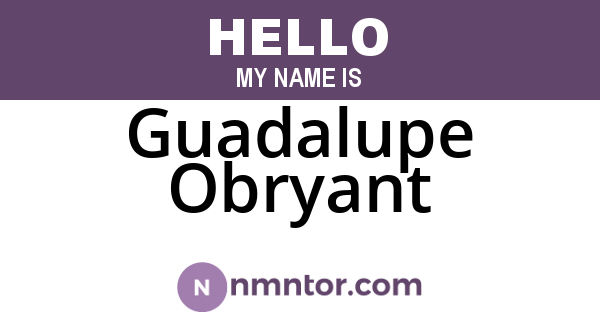 Guadalupe Obryant