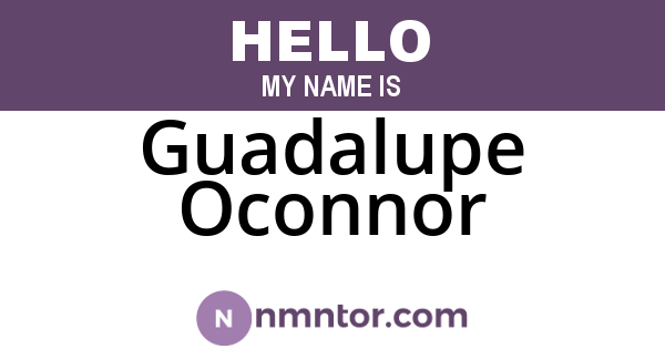 Guadalupe Oconnor