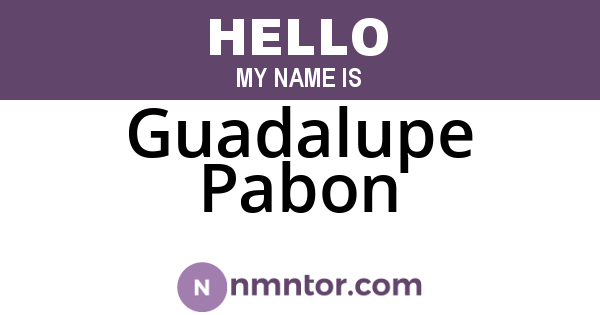 Guadalupe Pabon