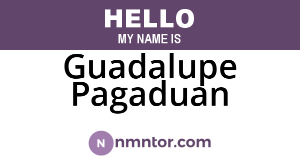 Guadalupe Pagaduan