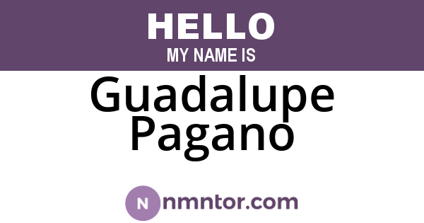 Guadalupe Pagano