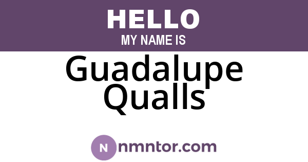 Guadalupe Qualls