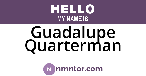 Guadalupe Quarterman