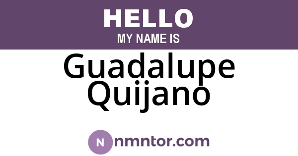 Guadalupe Quijano