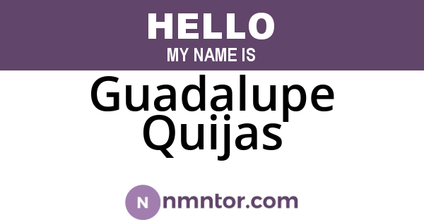 Guadalupe Quijas