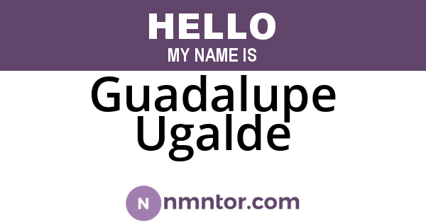Guadalupe Ugalde