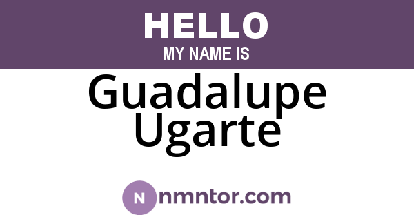 Guadalupe Ugarte