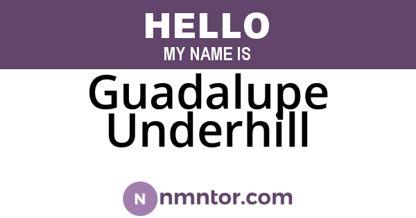 Guadalupe Underhill